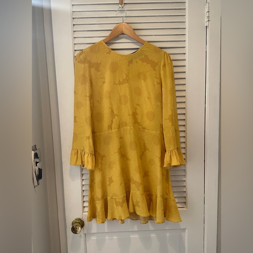 Realisation Par Mary Jane sunflower silk dress, L